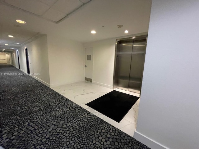 hallway with elevator