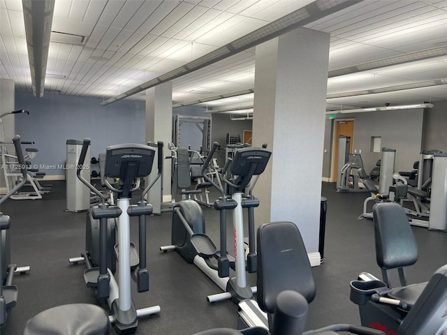 view of workout area