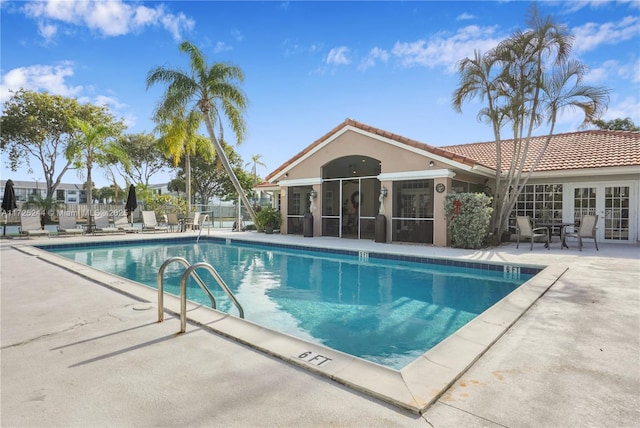 view of pool with a patio area