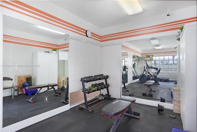 view of exercise room