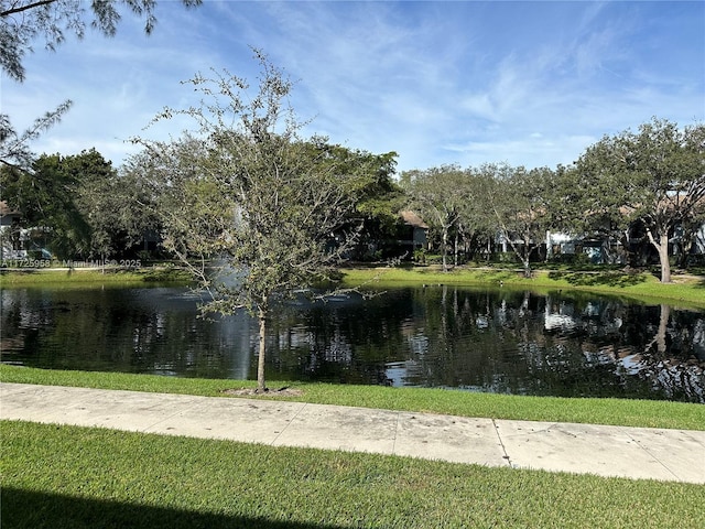 view of water feature