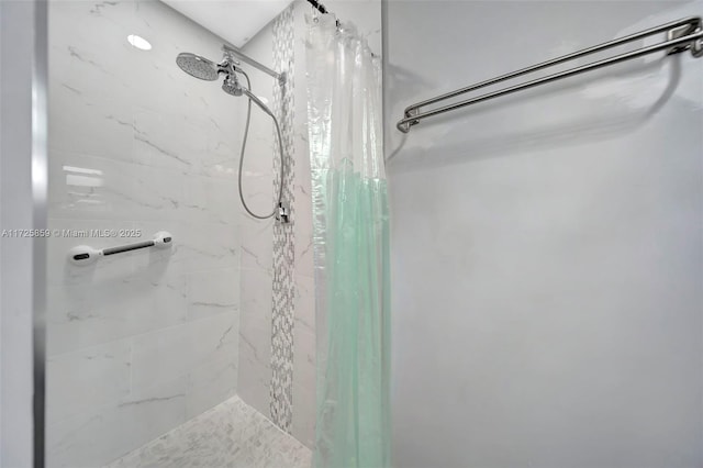 bathroom with walk in shower