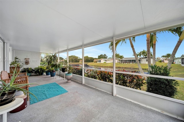 view of sunroom / solarium