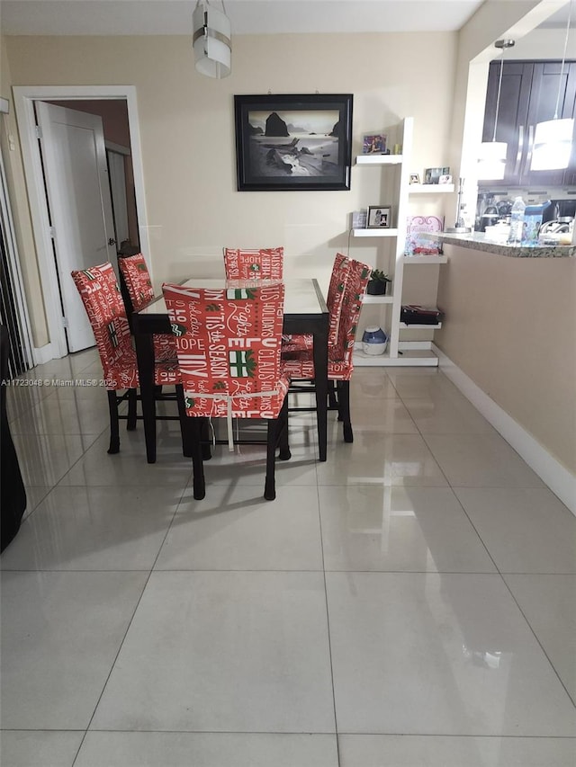 dining room featuring tile patterned floors