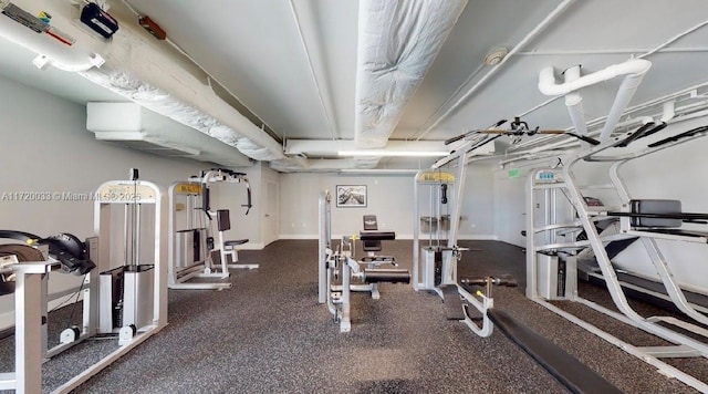 view of exercise room