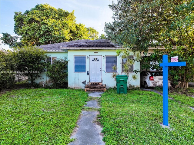 view of outdoor structure featuring a yard