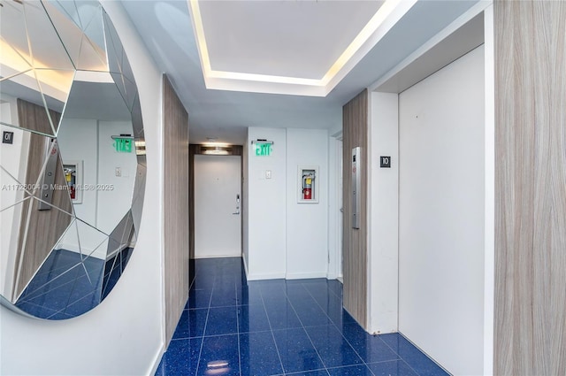 corridor with elevator