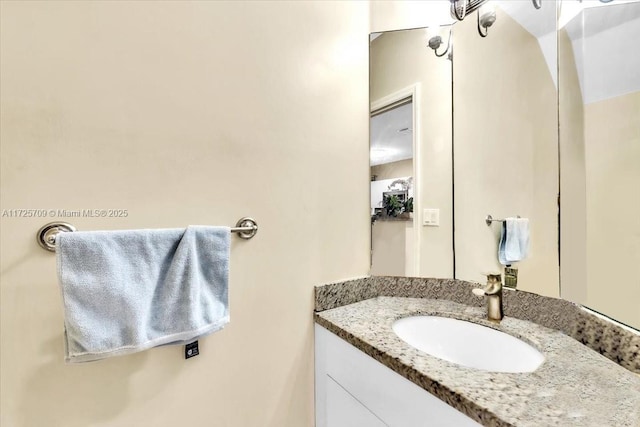 bathroom featuring vanity