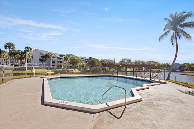 view of pool with a patio