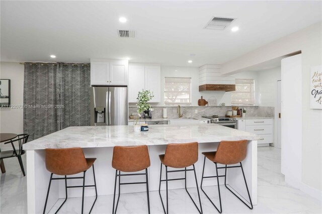 view of dining area