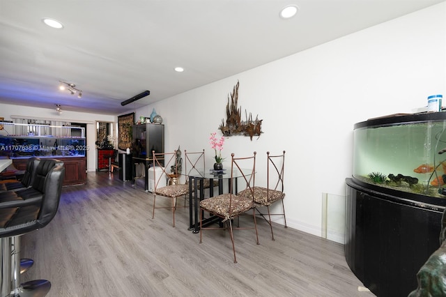 interior space featuring light hardwood / wood-style flooring