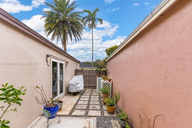 exterior space featuring grilling area