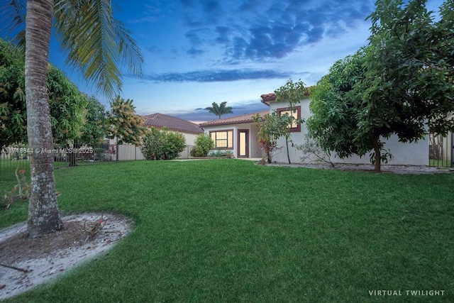 8771 NW 41st St, Cooper City, FL 33024 - view of yard at dusk