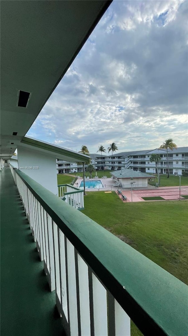 view of balcony