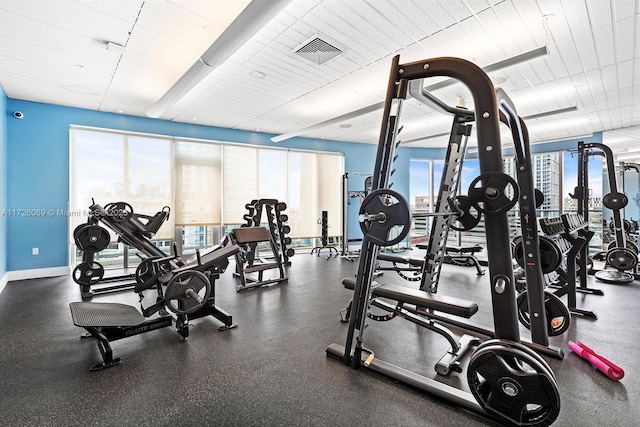 view of exercise room