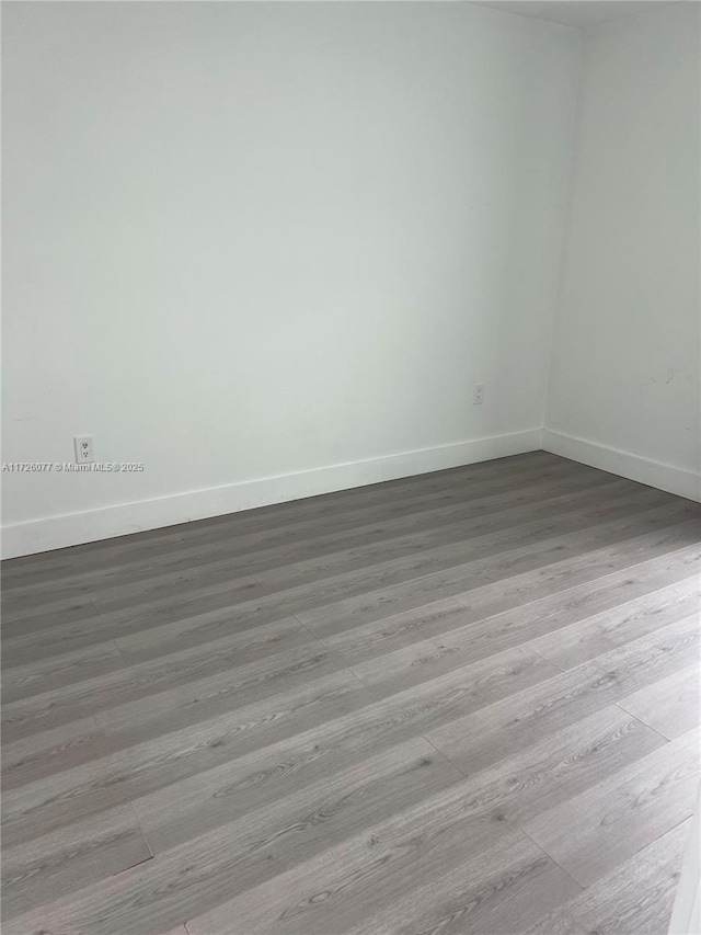 empty room featuring light hardwood / wood-style flooring