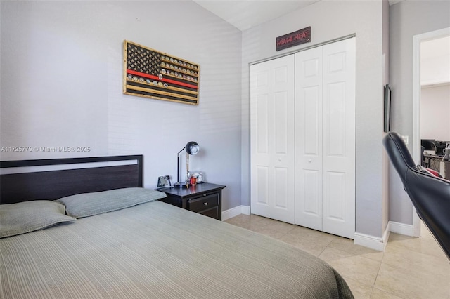 18253 SW 152nd Pl, Miami, FL 33187 - bedroom featuring a closet and light tile patterned floors