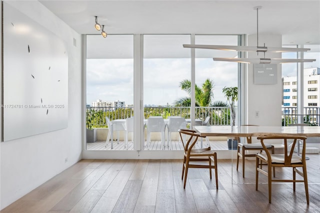 sunroom with plenty of natural light