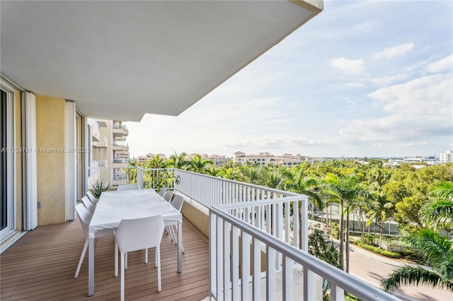 view of balcony