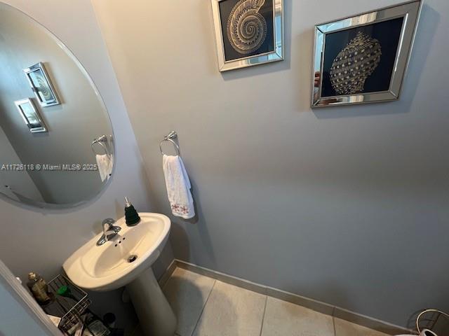 bathroom featuring tile patterned floors