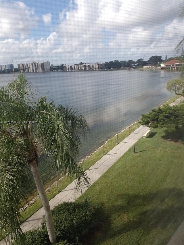 view of water feature