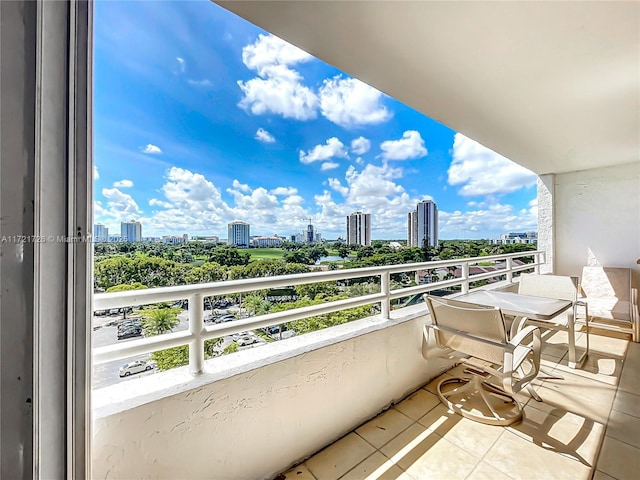 view of balcony