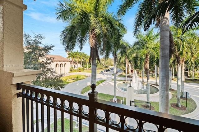 view of balcony