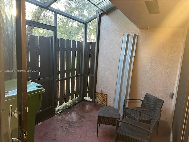 view of sunroom / solarium