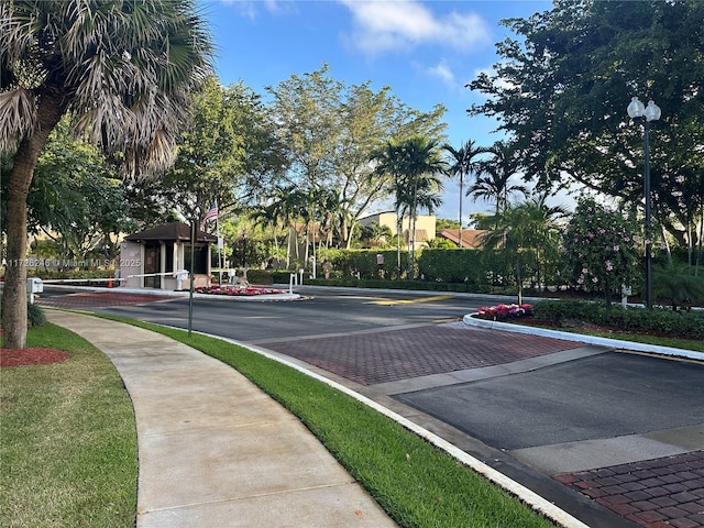 view of car parking