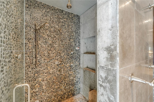 bathroom with walk in shower