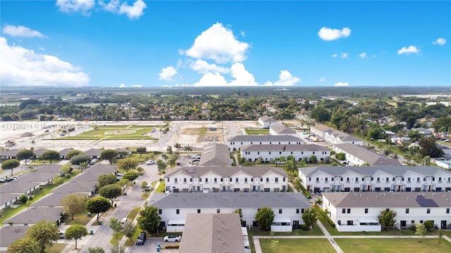 bird's eye view with a residential view