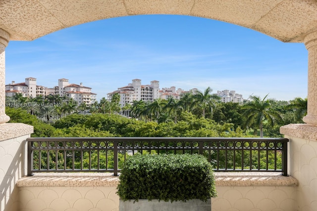 view of balcony