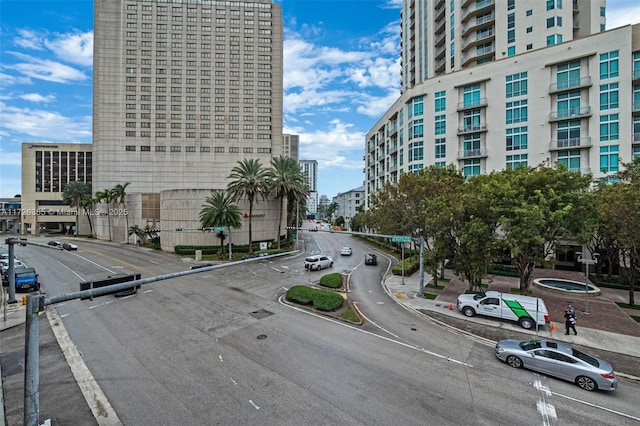 view of street featuring curbs and sidewalks