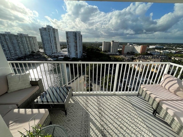 view of balcony