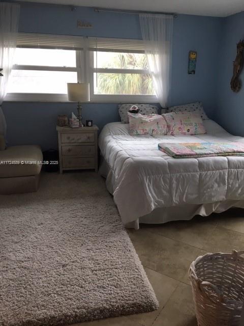 view of tiled bedroom