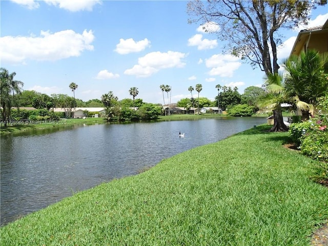 view of water feature