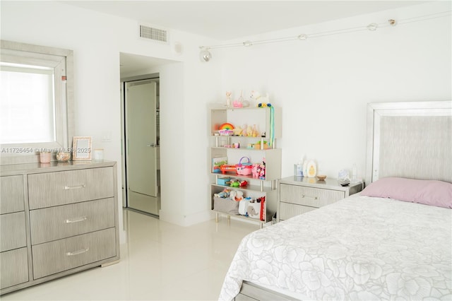 view of tiled bedroom