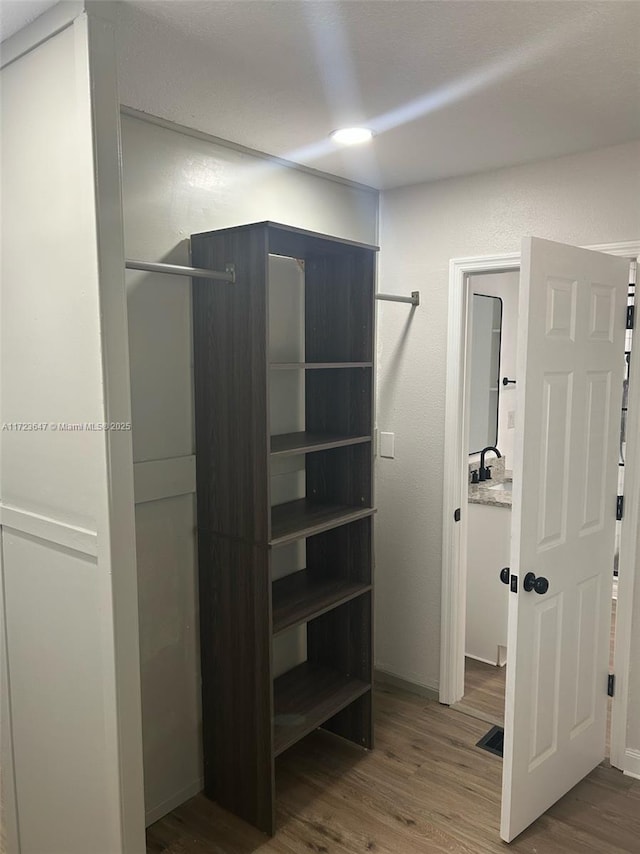 closet with sink