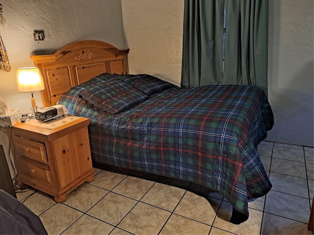 view of tiled bedroom