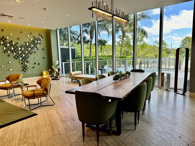 living room featuring light hardwood / wood-style flooring