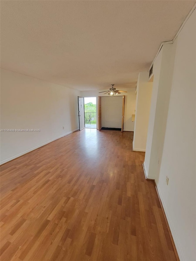 empty room featuring light wood-type flooring