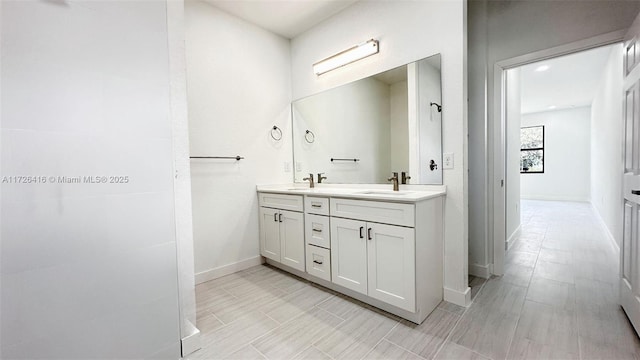 bathroom with vanity