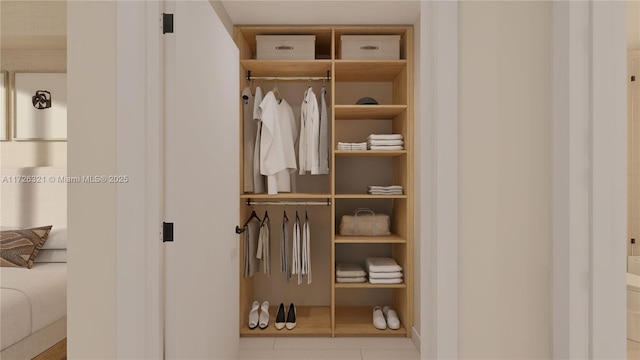 view of closet