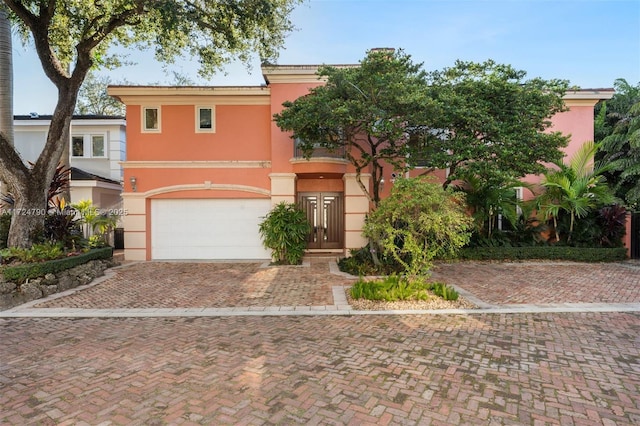 view of front of house featuring a garage