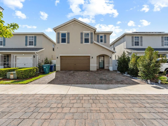 front facade featuring a garage