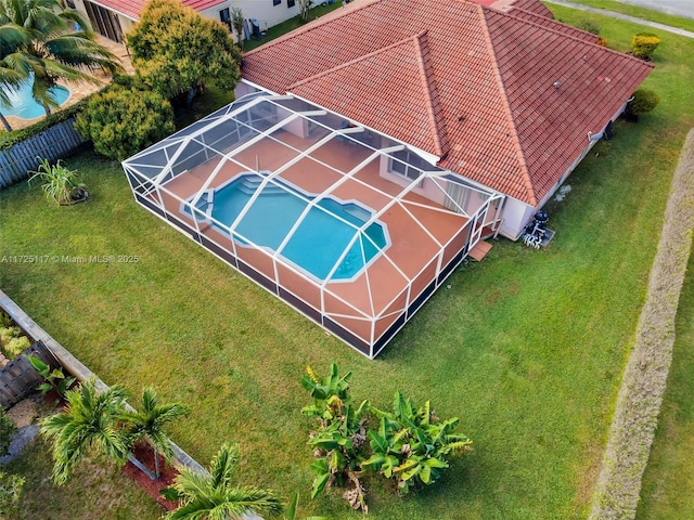 birds eye view of property