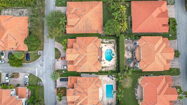 bird's eye view featuring a residential view