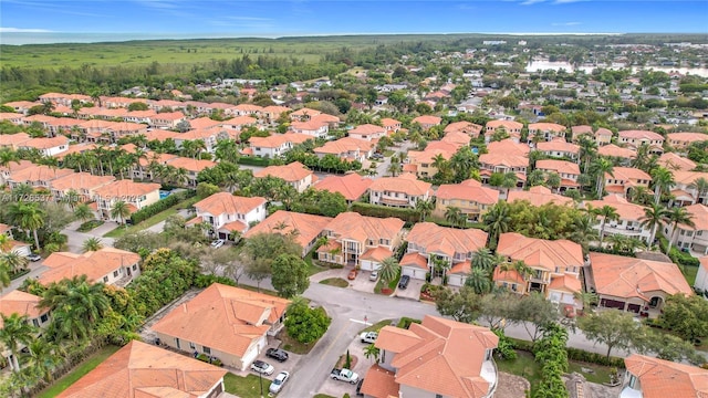 drone / aerial view featuring a residential view