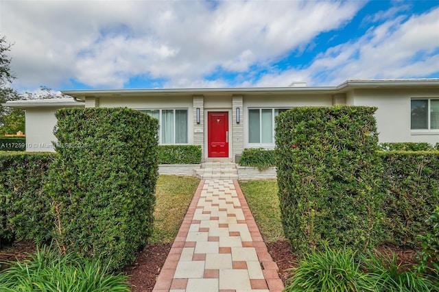 view of front of home