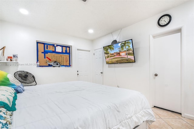 view of tiled bedroom